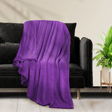 DreamZ 320GSM 220x240cm Ultra Soft Mink Aubergine Queen-1919892913135947782