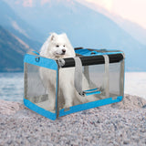 Pawz 3 in 1 Pet Soft Crate Dog Cat Carrier XL Size Blue-1910112289252577286