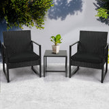 Levede 3 Pcs Outdoor Furniture Set Chair-1919892871520063494