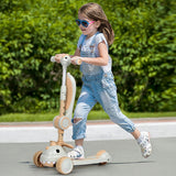 BoPeep Foldable Kids Scooter Flip-able Seat Beige-1910112181807091719
