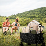 Lambu Folding Wagon Cart Black-1937319807384948742