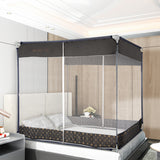 Dreamz Mosquito Bed Nets Foldable Canopy Square Grey-1910112871577161734