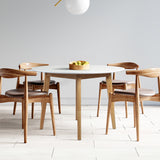 Levede Dining Table Round Rubberwood Base 120cm White 120 CM-1910113303879880710