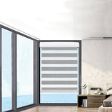 Marlow Blackout Zebra Roller Blind Curtains 60x210 Grey-1910113278726639622