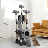 PaWz 184cm Cat Trees Scratching Post Grey-1910113147289735174