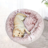 PaWz Pet Bed Cat Dog Donut Nest Calming XXL Pink XX-Large-1910112961536593926