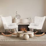 Levede Fleece Rocking Chair-1910112200106840070