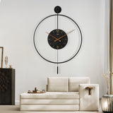 Yezi Round Wall Clock 60cm Large Modern Home Decoration-1937319808483856390