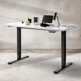 Levede Desktop For Motorised Adjustable Black 140X70CM White-1910112989114142726