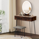 Levede Dressing Table LED Light Strip Brown-1917016716320313350