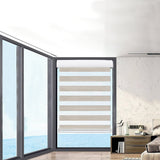 Marlow Blackout Zebra Roller Blind Curtains 60x210 Beige-1910113278886023174