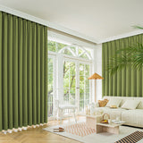 Marlow 2XBlockout Curtains Chenille 132x250 Green-1910113279678746630