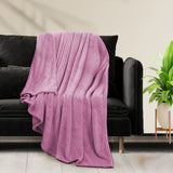 DreamZ 320GSM 220x240cm Ultra Soft Mink Pink Queen-1910113216638357510