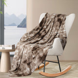Dreamz Luxury Tie-dyed Blanket Brown 152cm x 203cm-1937319780331687943