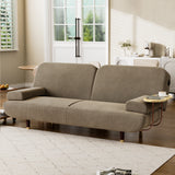 LEVEDE  CONVERTIBLE SOFABED WITH USB CHARGE AND SIDE TABLE-1910112208302510087