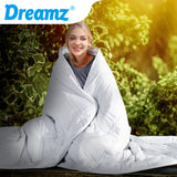 Dreamz Weighted Blanket Summer Cotton White Double 9KG-1910113225966489606
