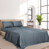 Dreamz 4pcs King Size 100% Bamboo Bed Sheet Set in Charcoal Colour-1910113201295593478