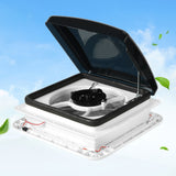 Manan Caravan Roof  Vent Hatch RV Shower Air Exhaust 12V Fan LED Light Trailer-1933017403982221318