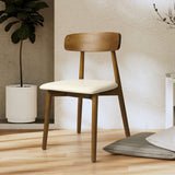 Levede 2x Dining Chairs Kitchen Chair Walnut-1910113301749174278