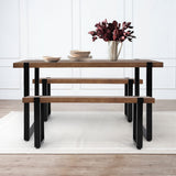 Levede Wooden Dining Sets 1XTable+2X-1919892935667748870