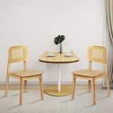 Levede 2x Rattan Dining Chair Wooden Kitchen Chair-1937319810849443846