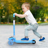Bopeep Foldable Kids Scooter LED Music Blue-1937319778549108743