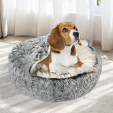 PaWz Pet Dog Calming Bed Warm Soft Plush M Medium-1919892876641308678