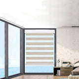 Marlow Blackout Zebra Roller Blind Curtains 90x210 Beige-1910113279204790278