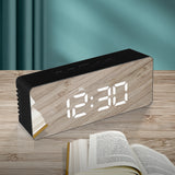Digital Clock LED Display Desk Table Black-1910113083007832070