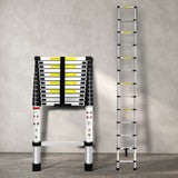 Traderight Multipurpose Ladder Telescopic 3.8M Silver 3.8 Meter-1910113101471158278
