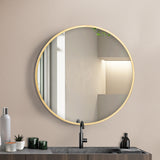 Yezi Wall Mirror Round Bathroom Decor 50cm-1910112987469975558