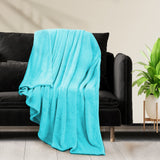 DreamZ 320GSM 220x160cm Ultra Soft Mink Teal Single-1910113218358022150
