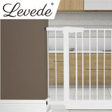 Levede Baby Safety Gate Adjustable Pet White 10cm Extension-1933315479116582918