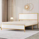 Levede Metal Bed Frame Under Bed Storage Queen Beige-1937319810392264710