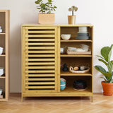 Levede Bamboo Storage Cabinet Freestanding Natural-1917016713283637255
