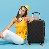 Slimbridge 20" Carry On Travel Luggage Black 20 inch-1910112830808526854