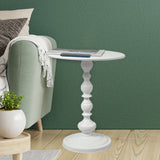 Levede Side Table Bedside Table Vintage White-1910113293821939718