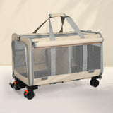Pawz Pet Carrier 4 Wheel Portable Rolling Foldable-1937319817166065670