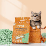 PaWz 2.5kg Tofu Cat Litter Clumping Green Tea x2-1937319790116999175