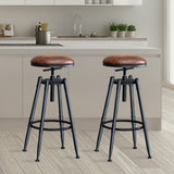 Levede 2x Industrial Bar Stools Kitchen-1910113234489315335