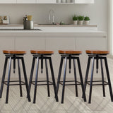 Levede 4x Bar Stools Industrial Kitchen-1910113234162159623