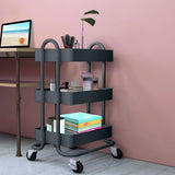 Levede 3 Tiers Kitchen Trolley Cart Grey-1917016721408004104
