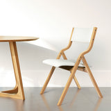 Levede 2x Dining Chairs Foldable PU Beige-1910113296992833543