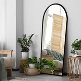 Yezi Floor Mirror Full length Mirrors 1.8M Black-1910112986203295751