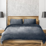 Bed Quilt Cover Bedding set Flannel Dark Grey King-1910113192986677255
