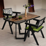 Levede 1X Dining Chair Retro Backrest Chair-1937319810543259655