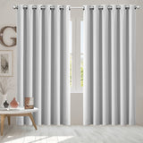 2x Blockout Curtains Panels 3 Layers Grey-1937319839576231942