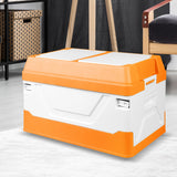 Car Boot Organiser 2 Layer Foldable Orange-1910113258333933575