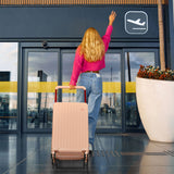 Slimbridge 26" Luggage Wide Handle Hard Case Pink-1937319799386411015