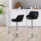 Levede 2x Bar Stools Kitchen Barstools Black-1919892919079276551